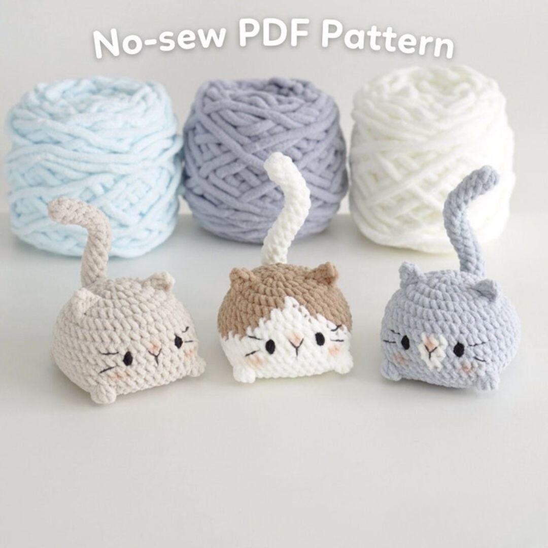 3In1 Bun Cat Loaf Crochet Pattern PDF