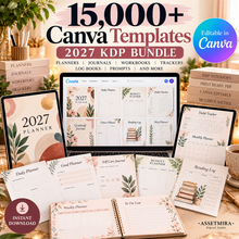 15000+ Canva Templates 2027 KDP bundle hero mockup
