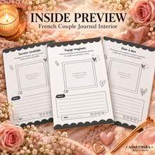 Alphabet des Dates French couple journal inside preview