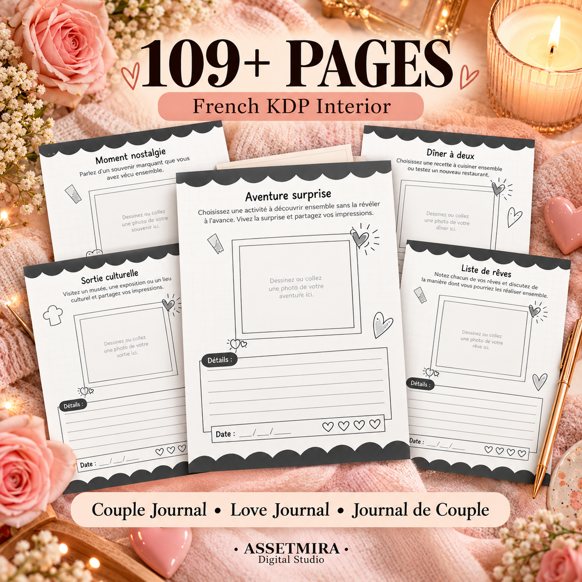 Alphabet des Dates 109+ page French KDP interior preview