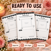 Alphabet des Dates – French Couple Journal KDP Interior PDF | 109+ Pages