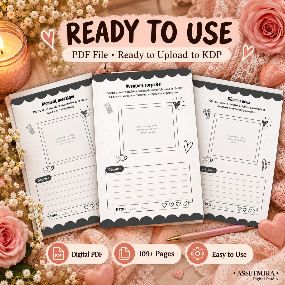 Alphabet des Dates PDF ready to use and upload to KDP