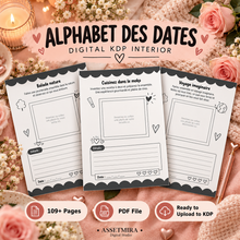 Alphabet des Dates digital KDP interior PDF