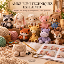 Amigurumi crochet techniques with helpful tips step by step photos and clear guidance