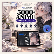 5000+ Anime Procreate Brushes Mega Bundle