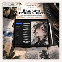 Real paper textures and effects for Procreate