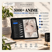 5000+ Anime Procreate Brushes Mega Bundle | Manga, Shading, Texture & Illustration