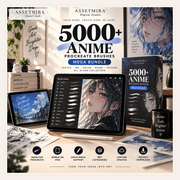 5000+ Anime Procreate Brushes Mega Bundle | Manga, Shading, Texture & Illustration
