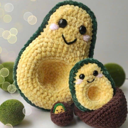 Avocado Toy Crochet Pattern PDF