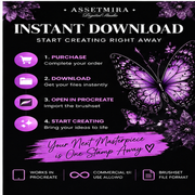 101 Butterfly Procreate Tattoo Stamps | High-Resolution Butterfly & Moth Brushset
