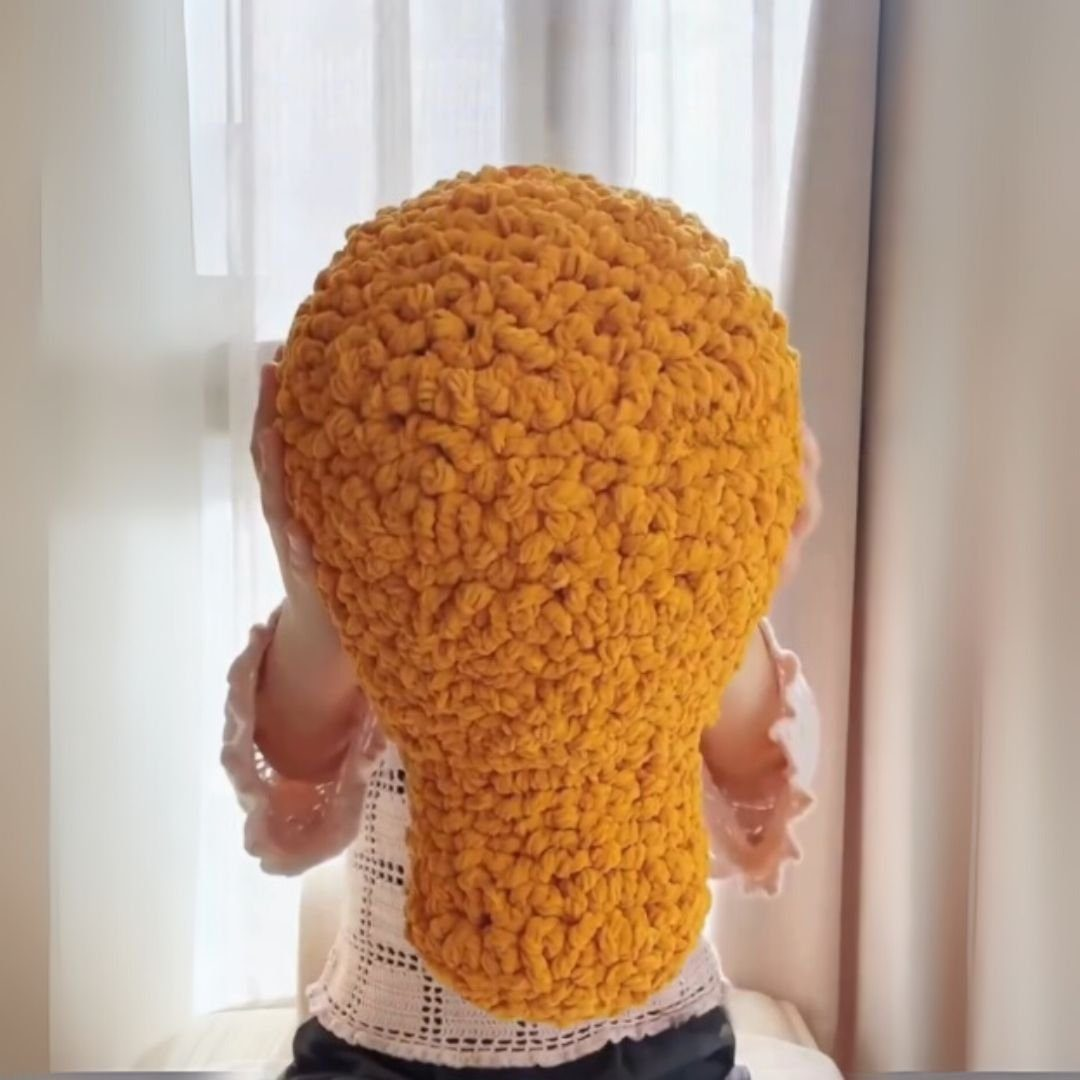Fried Chicken Pillow Crochet Pattern Featured Image