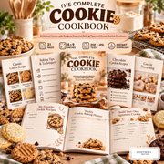 The Complete Cookie Cookbook | 31-Page Baking Recipes, Tips & Planner (PDF + JPG)