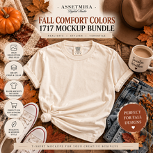 Fall Comfort Colors 1717 cozy autumn mockup by AssetMira Digital Studio