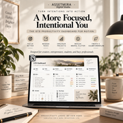 GTD Productivity Dashboard for Notion | Aesthetic Task & Project Planner