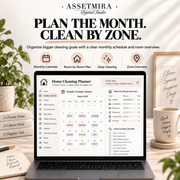 Notion Home Cleaning Planner | Daily Weekly Monthly Cleaning Calendar