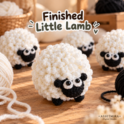 Little Lamb Crochet Pattern PDF | 32 cm Sheep Amigurumi Tutorial, English & German