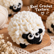 Little Lamb Crochet Pattern PDF | 32 cm Sheep Amigurumi Tutorial, English & German