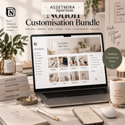 Notion Customisation Bundle | Aesthetic Covers, Dividers, Fonts & Color Palettes