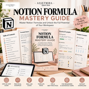 Notion Formula Mastery Guide | 30+ Page Formula Workbook, Cheat Sheet & Automation PDF