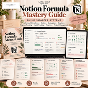 Notion Formula Mastery Guide | 30+ Page Formula Workbook, Cheat Sheet & Automation PDF