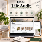 Notion Life Audit & Annual Review Template | Goal Setting & Year Reset