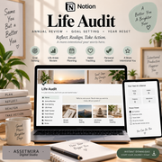 Notion Life Audit & Annual Review Template | Goal Setting & Year Reset