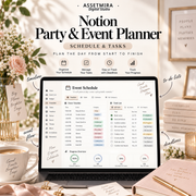 Notion Party & Event Planner | Guest List, Budget & Schedule Template