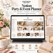 Notion Party & Event Planner | Guest List, Budget & Schedule Template