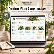 Notion Plant Care Tracker | Houseplant Planner & Watering Guide