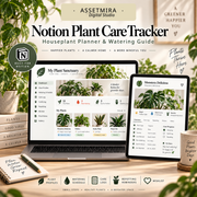 Notion Plant Care Tracker | Houseplant Planner & Watering Guide