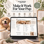 Notion Puppy Care Planner | Pet Health, Training & Expense Tracker
