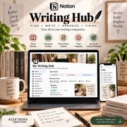 Notion Writing Hub Template | Novel Planner, Character & Plot Organizer