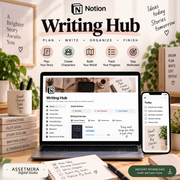 Notion Writing Hub Template | Novel Planner, Character & Plot Organizer