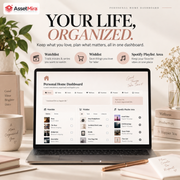 Personal Home Dashboard Notion Template | Life Planner & Productivity Hub