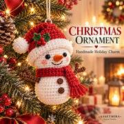 Amigurumi Snowman Crochet Pattern PDF | Christmas Ornament & Handmade Gift Tutorial
