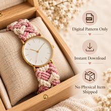 Crochet Watch Strap digital pattern only instant download no physical item shipped