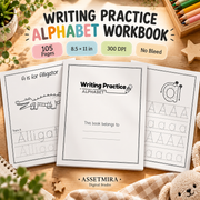 Writing Practice Alphabet Workbook for Kids | 105-Page KDP Interior PDF