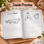 Writing Practice Alphabet Workbook for Kids | 105-Page KDP Interior PDF