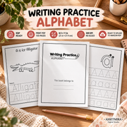 Writing Practice Alphabet Workbook for Kids | 105-Page KDP Interior PDF