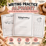 Writing Practice Alphabet Workbook for Kids | 105-Page KDP Interior PDF