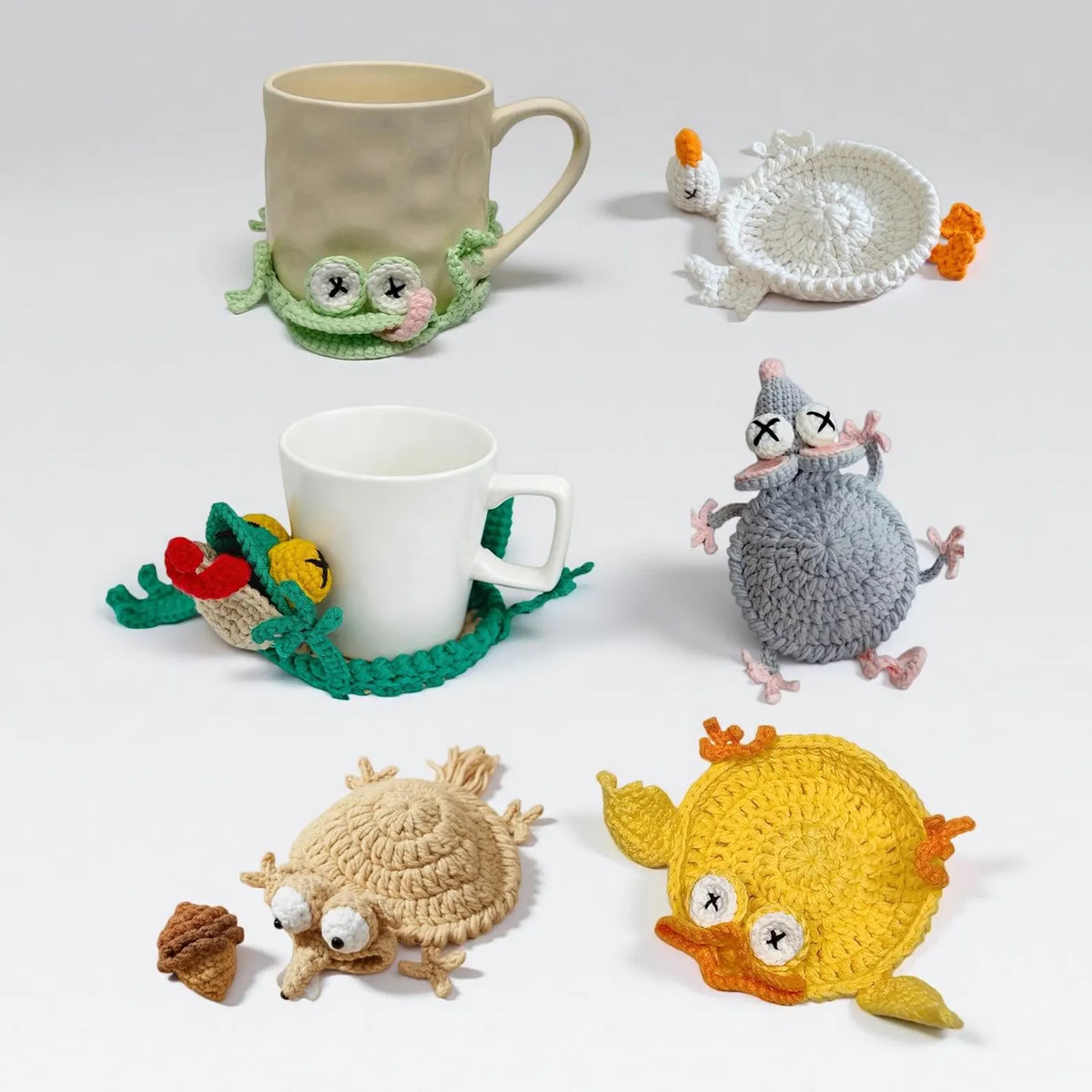 22 in 1 Animal Crochet Coaster Patterns | Fun PDF Drink Coaster Bundle (Digital Download) - preview image 4
