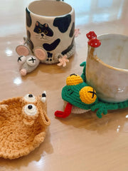 22 in 1 Animal Crochet Coaster Patterns | Fun PDF Drink Coaster Bundle (Digital Download)