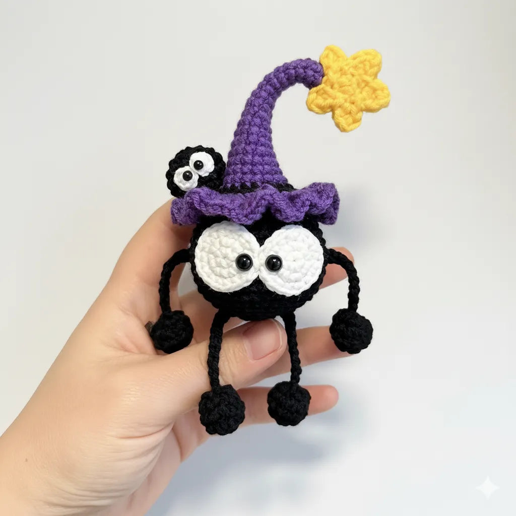 Witch Hat Coal Ball Crochet Pattern PDF
